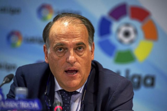رئيس رابطة الدوري الإسباني يرد على اعتراض ريال مدريد وبرشلونة