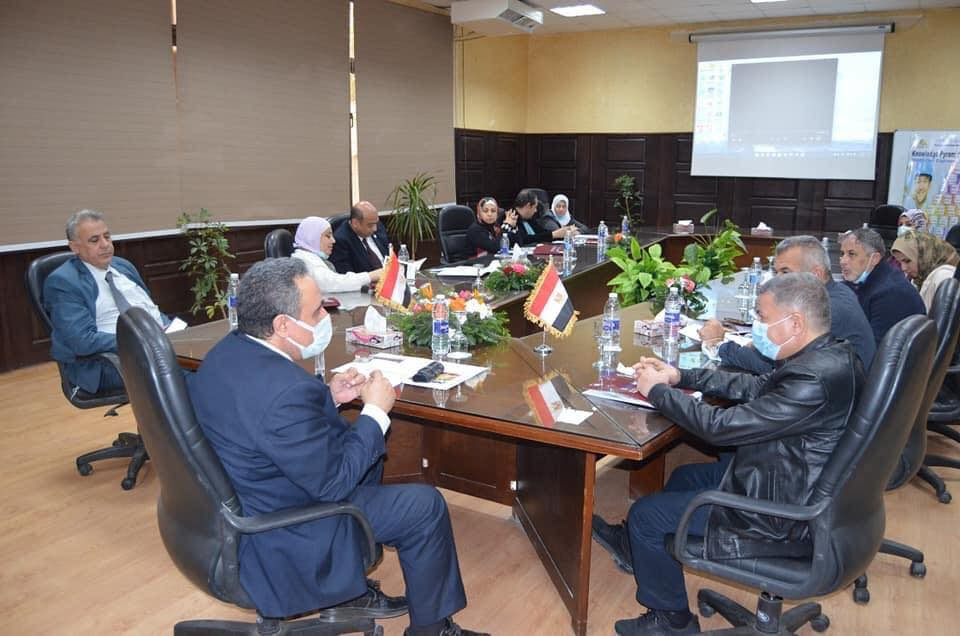 وفد وزارة المياه العراقية خلال زيارته مركز التدريب الإقليمي التابع لوزارة الري
