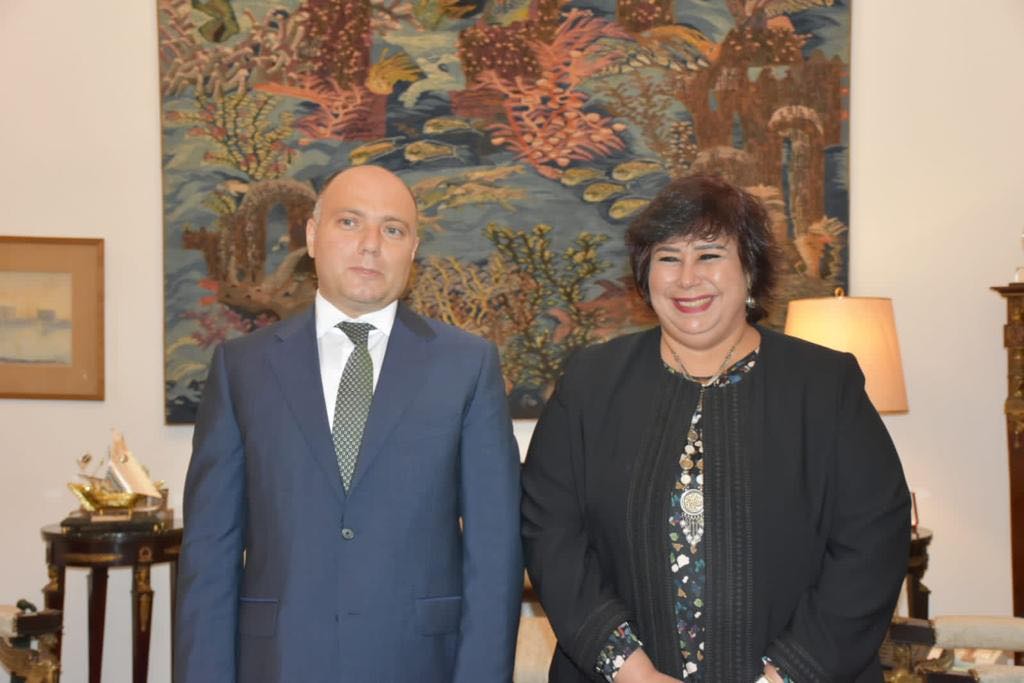 وزيرة الثقافة تستقبل وزير ثقافة أذربيجان 