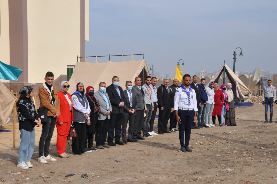 افتتاح المخيم التدريبي الكشفي والإرشادي لعشائر جوالة جامعة كفرالشيخ