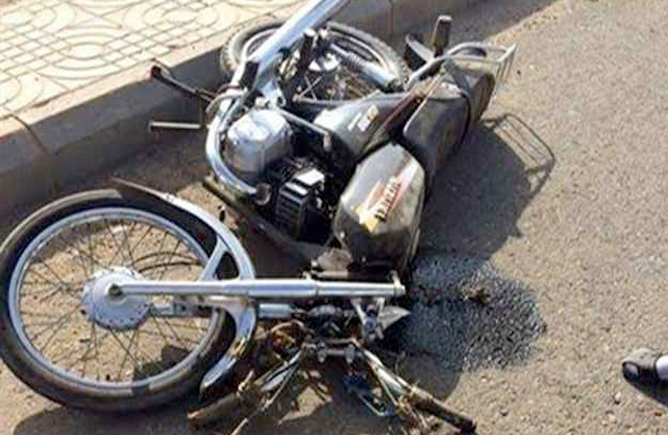 إصابة  أشخاص في انقلاب دراجة بخارية في بني سويف
