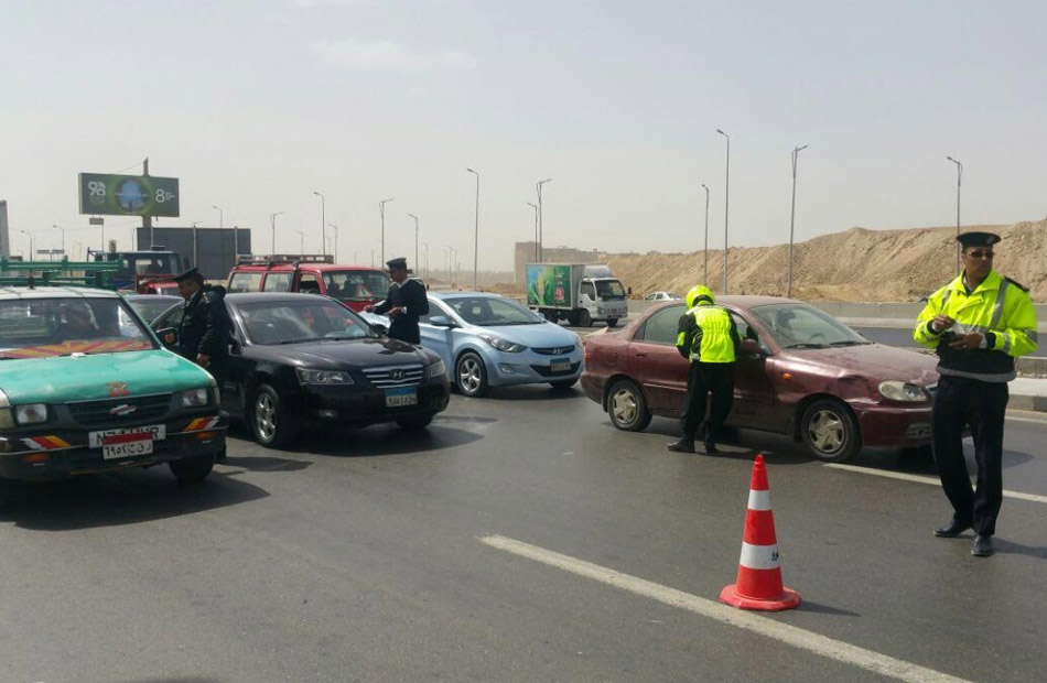 تحرير  مخالفات مرورية في حملة بطرق وشوارع الغربية