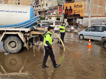 الداخلية تواصل جهودها لمواجهة الطقس السيئ