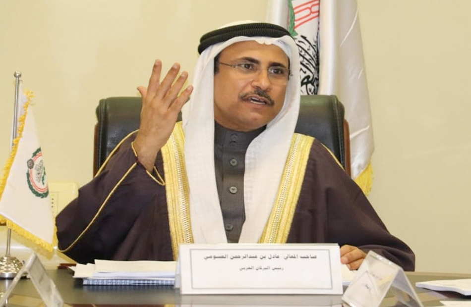 رئيس البرلمان العربي يثمن جهود  مصر في رعاية ودعم الحوار الفلسطيني
