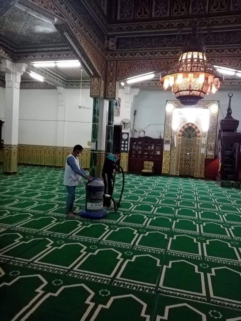 حملات تنظيف وتعقيم المساجد بالمنوفية استعداد لشهر رمضان المبارك