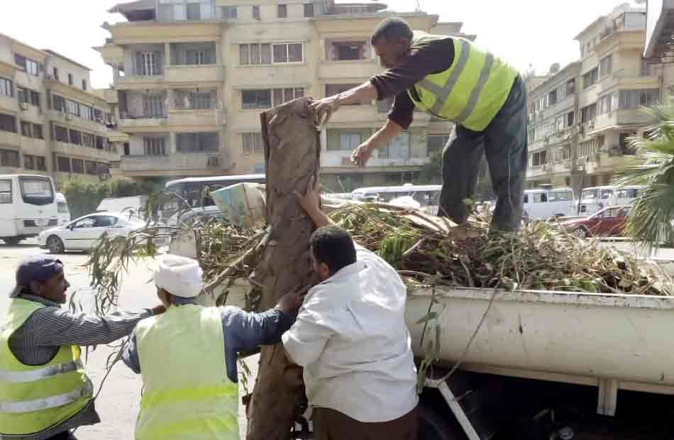 حي العجوزة يشن حملة نظافة بالشوارع والميادين | صور 