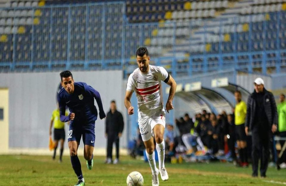 انطلاق الشوط الثاني لمباراة الزمالك وإنبي 