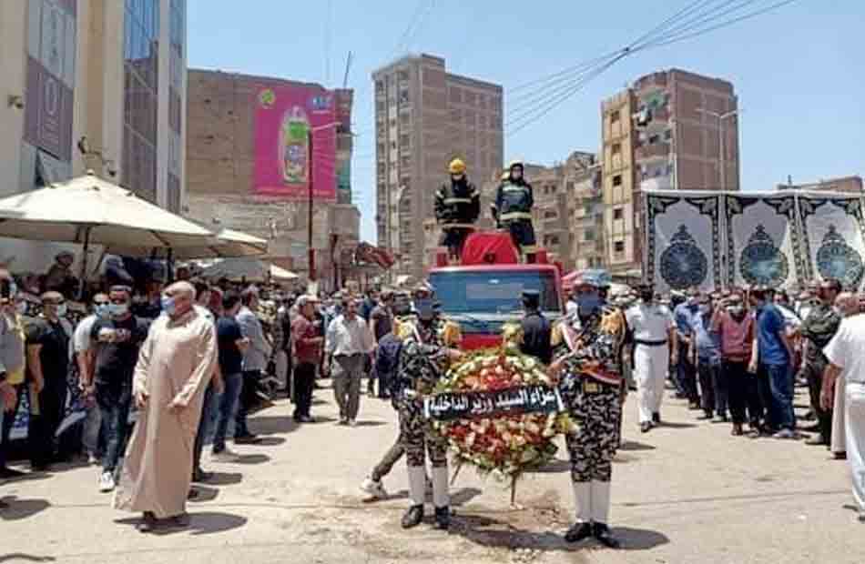 تشييع جنازة المقدم حسن سليمان بمسقط رأسه بالقليوبية  صور