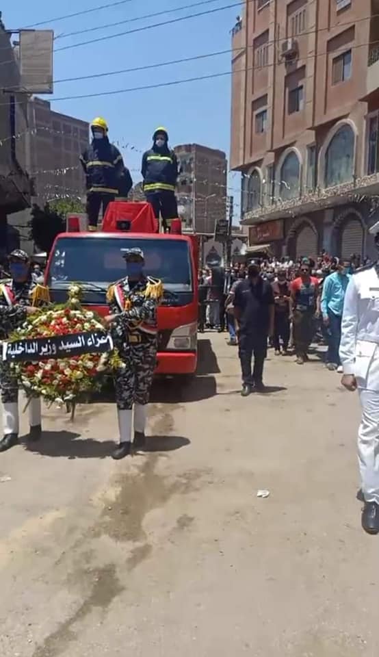 تشييع جنازة المقدم حسن سليمان بالقليوبية