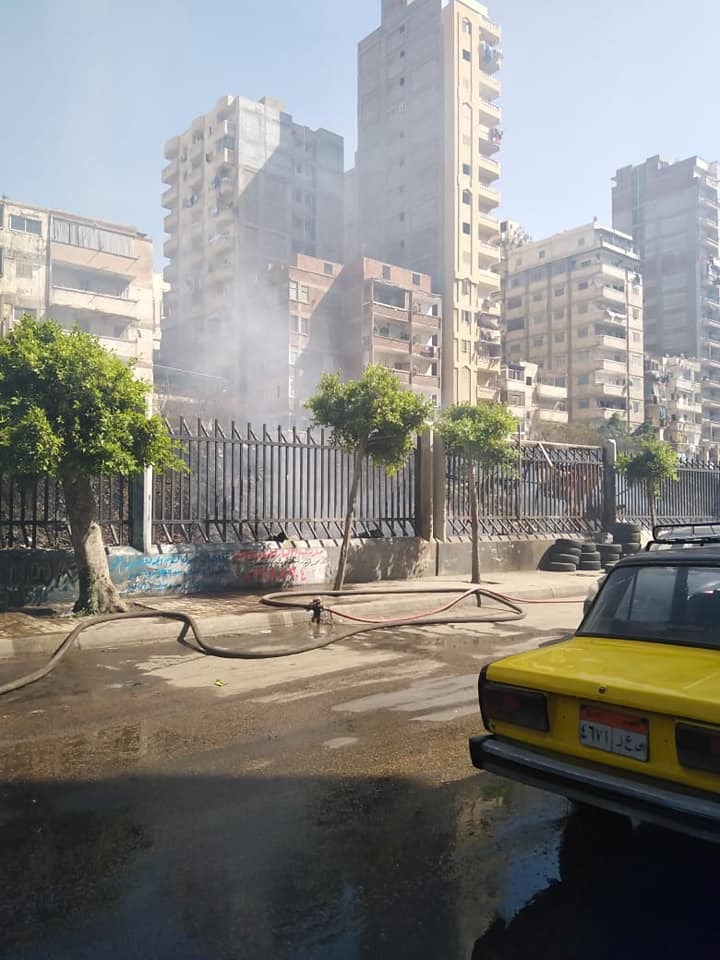 السيطرة على حريق محدود بحرم السكة الحديد شرق الإسكندرية
