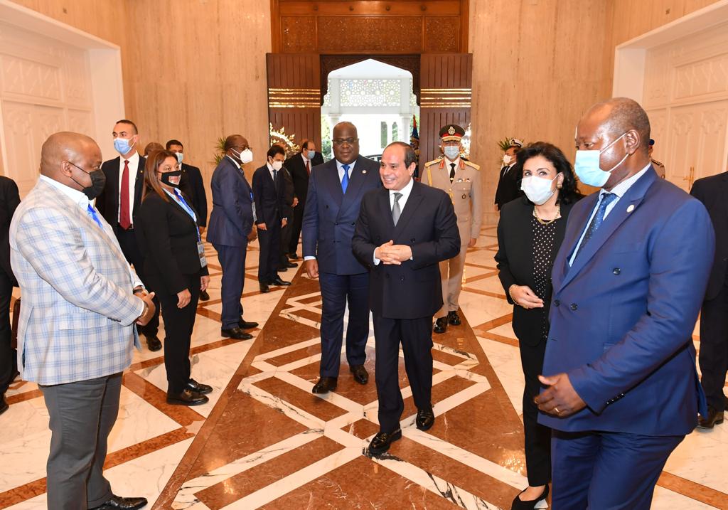  الرئيس السيسي و الرئيس فيليكس تشيسيكيدى رئيس جمهورية الكونغو الديمقراطية