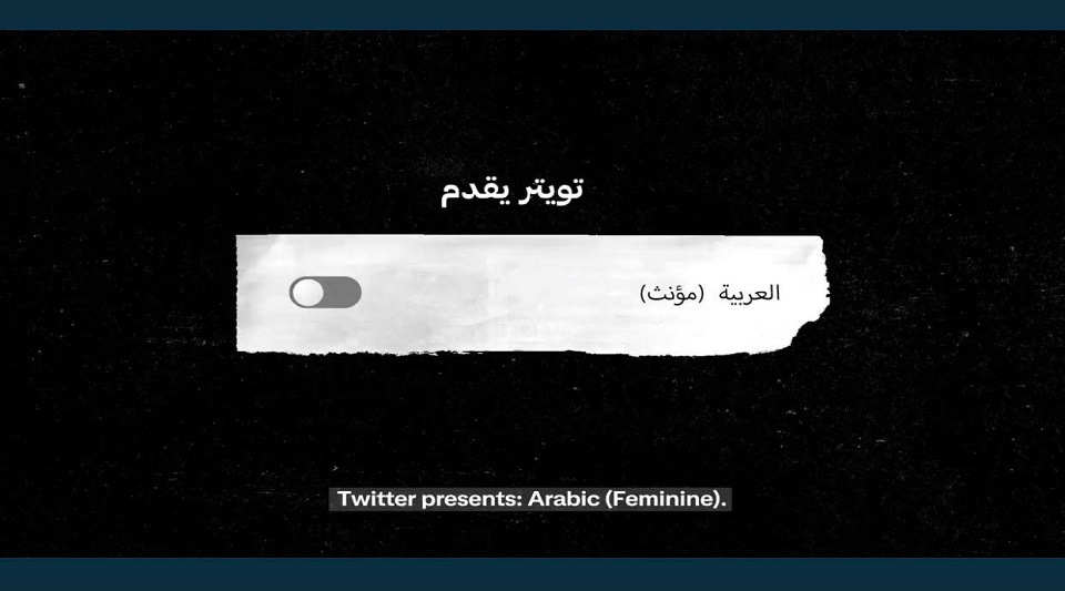  تويتر  يقدم إعدادًا جديدًا للغة العربية لتأنيث المخاطب