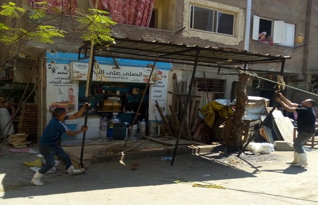 الجيزة تغلق  مقهى بشمال والوراق والبدرشين لتقديمها الشيشة للمواطنين |صور  