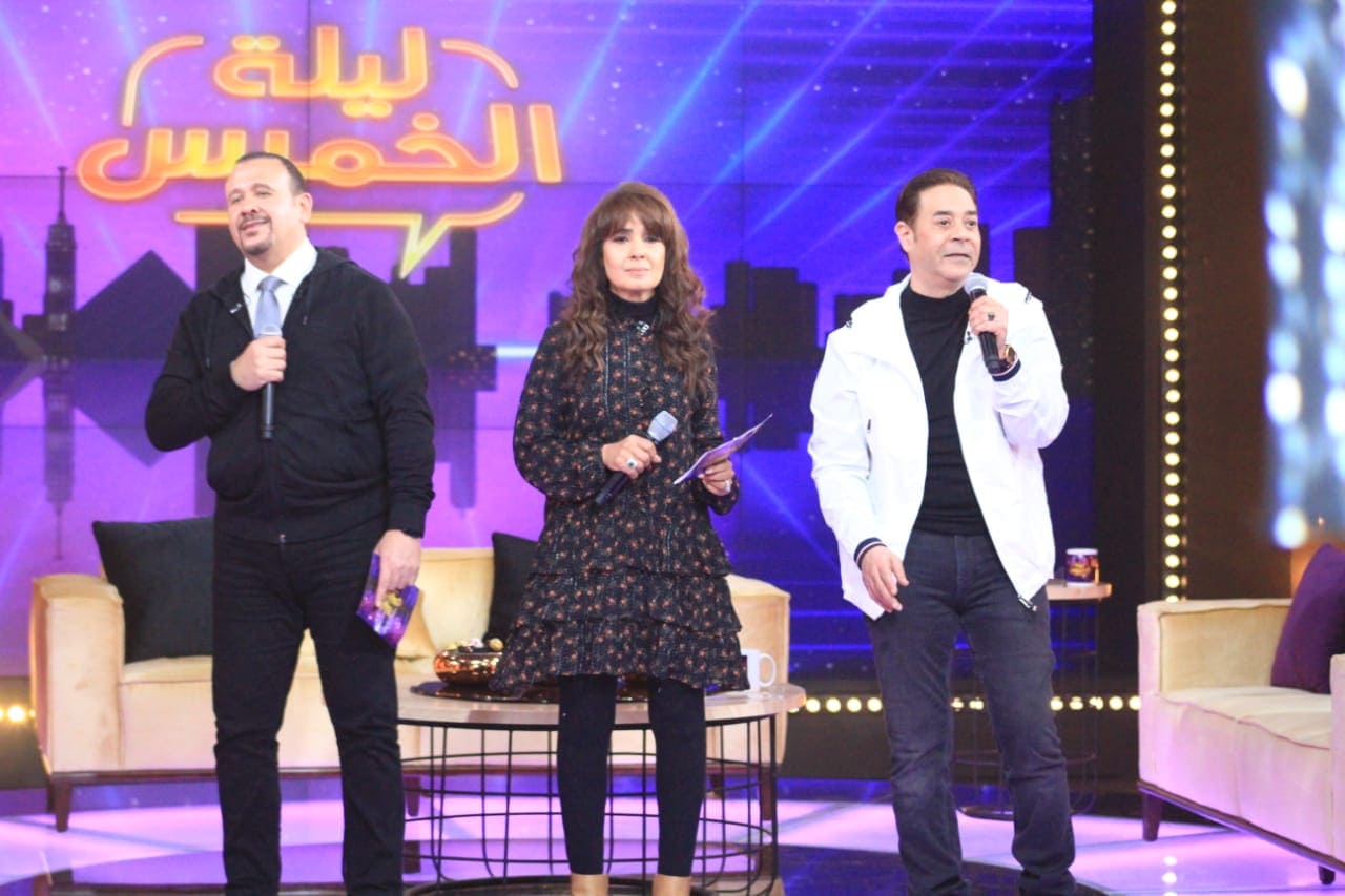 مدحت صالح وهشام عباس وحنان في ;ليلة الخميس; على MBC مصر|صور