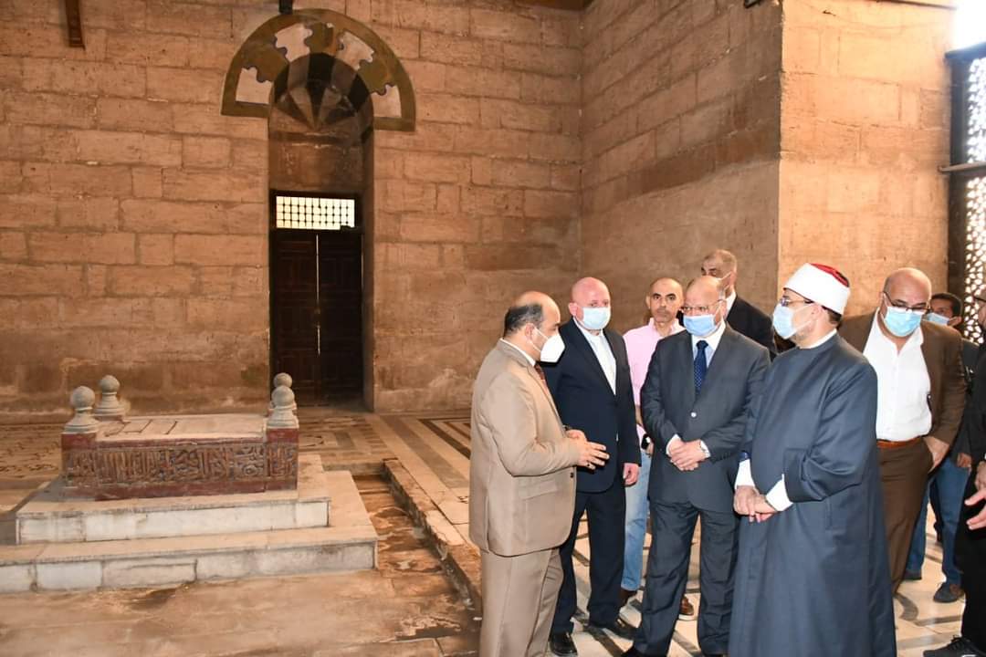 وزير الأوقاف ومحافظ القاهرة يتفقدان مسجد السلطان  فرج بن برقوق 