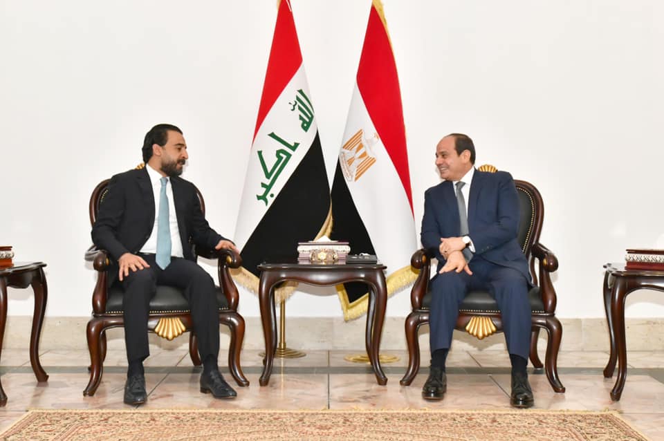 تفاصيل لقاء الرئيس السيسي برئيس مجلس النواب العراقي |صور - بوابة الأهرام