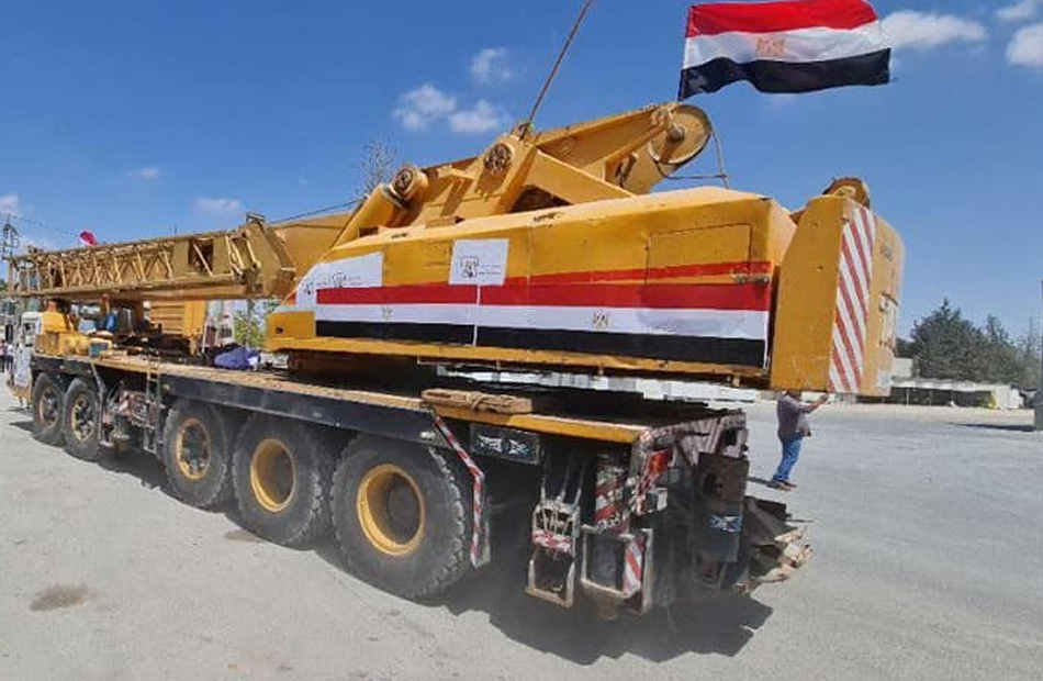 معدات مصرية لإعمار  غزة