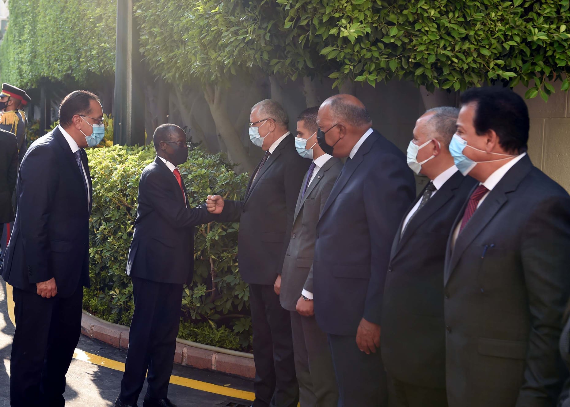 الحكومة جلسة مباحثات موسعة بين وفدي  مصر وجنوب السودان  بشأن التعاون الثنائي