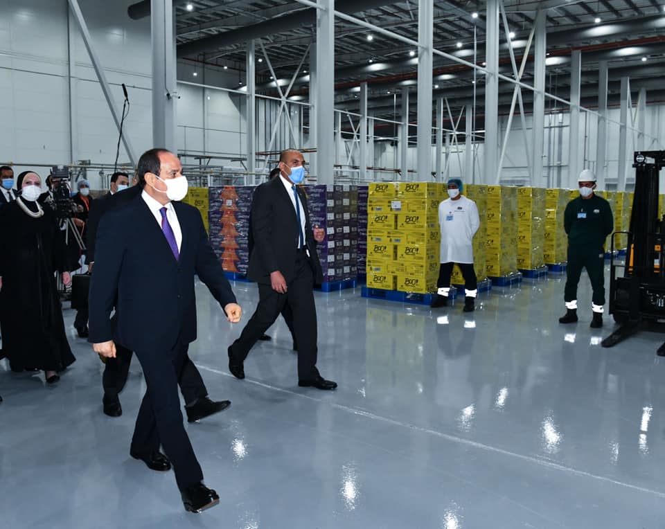 الرئيس السيسي مصر حققت نقلة جيدة خلال السنوات الماضية فى الحصول على المنتجات الغذائية|فيديو 