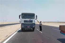 وزارة النقل تهيب سائقي شاحنات النقل الثقيل الالتزام بالسير على طريق الخدمة