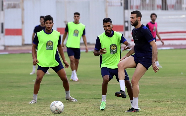 أخبار مران الزمالك انتظام الرباعي الدولي في التدريبات