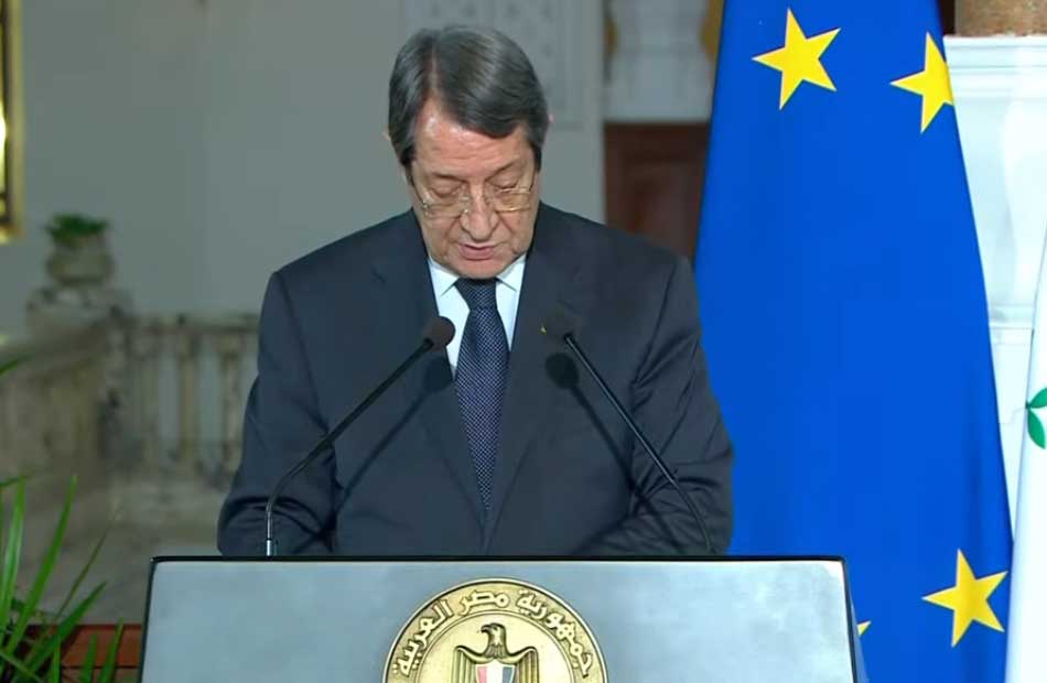 نيكوس أناستاسياديس يشكر الرئيس السيسي على دعم قبرص في مواجهة الحرائق الأخيرة