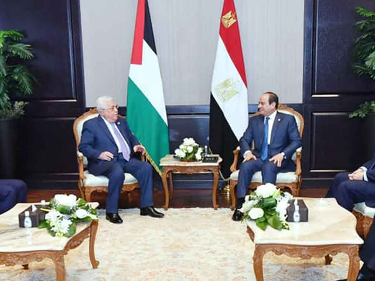  دعم القضية الفلسطينية وإعادة إحياء عملية السلام  تتصدر لقاء الرئيس السيسي و أبومازن 