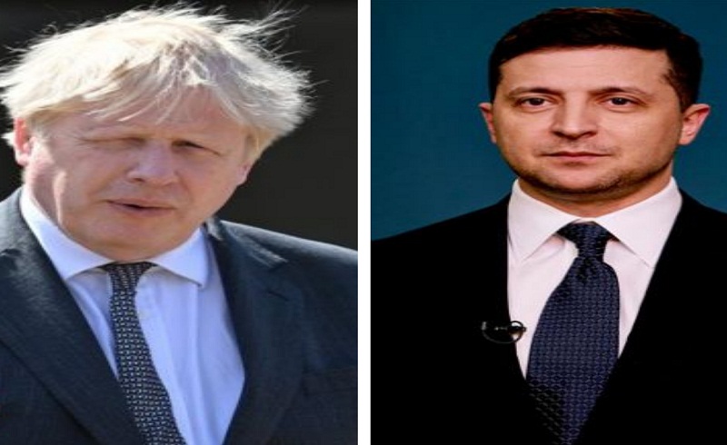 الرئيس الأوكراني ورئيس الوزراء البريطاني يبحثان الأوضاع الأمنية 