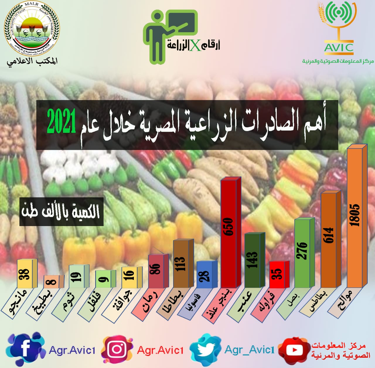  أهم أرقام الصادرات المصرية