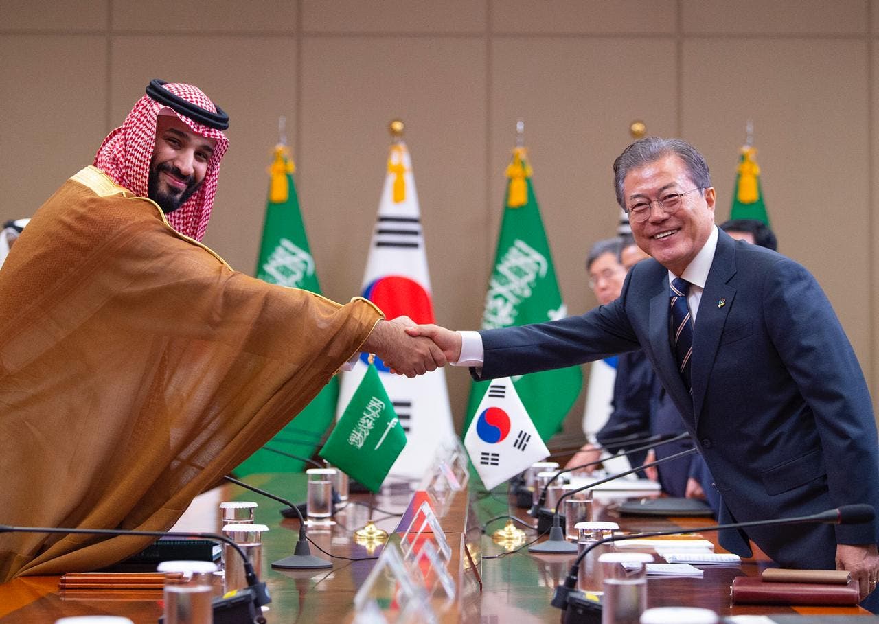 ولي العهد السعودي يبحث مع رئيس كوريا الجنوبية سبل تعزيز التعاون بجميع المجالات