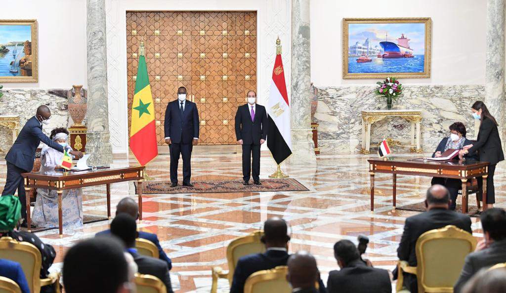 الرئيس السيسي ونظيره السنغالي يشهدان توقيع عدد من مذكرات التفاهم