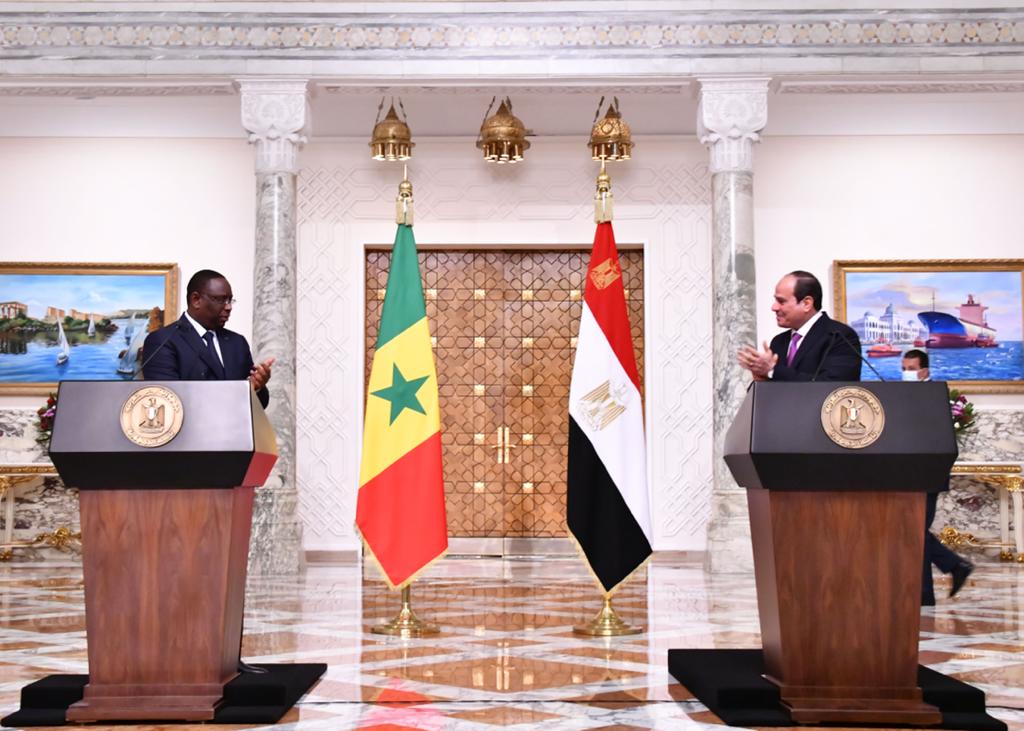  المؤتمر الصحفى المشترك بين الرئيس السيسي ونظيره السنغالى