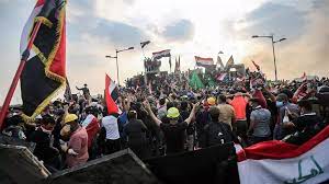 بدء توافد المتظاهرين إلى ساحة التحرير وسط بغداد لإحياء ذكرى  احتجاجات تشرين 