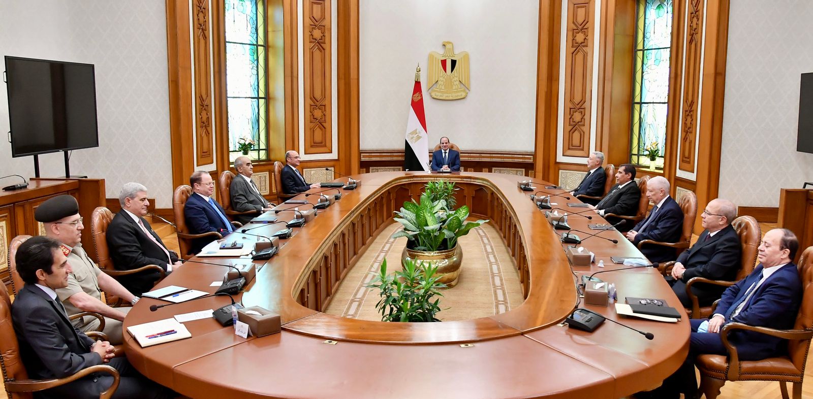 اجتماع الرئيس السيسي بأعضاء المجلس الأعلى للهيئات القضائية