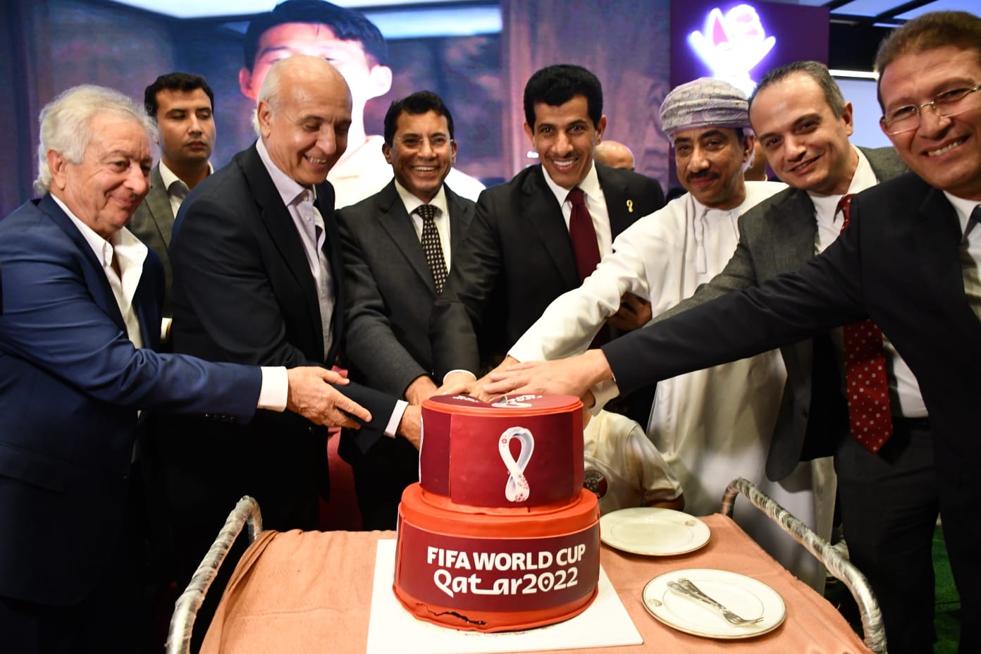 وزير الشباب والرياضة يشهد إحتفالات سفارة قطر لدي القاهرة بانطلاق بطولة كأس العالم