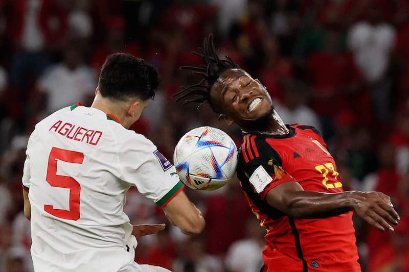 مباراة المغرب وبلجيكا