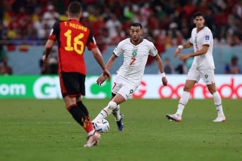 مباراة المغرب وبلجيكا