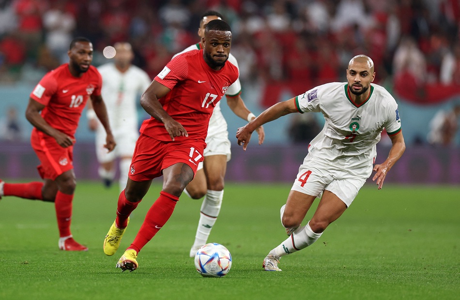 المغرب يتقدم بهدفين مقابل هدف على كندا في الشوط الأول بكأس العالم 