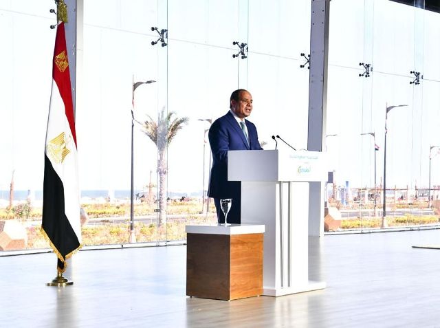 افتتاح الرئيس السيسي مدينة المنصورة الجديدة 