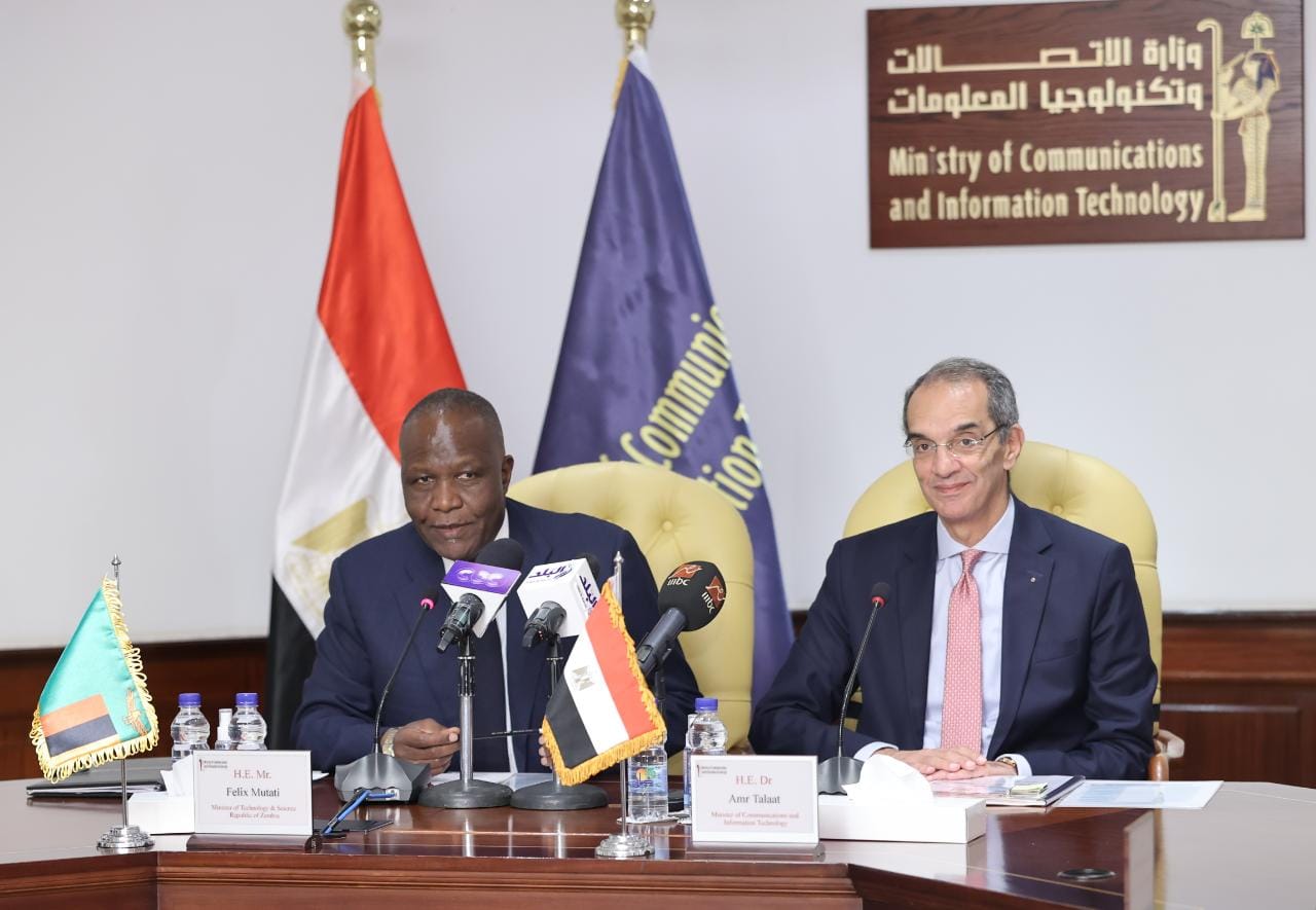 وزير الاتصالات مصر حريصة على تدعيم التعاون مع الدول الإفريقية وتعاون مع زامبيا في التحول الرقمي