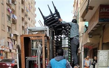   رفع--حالة-إشغال-وإعلانا-مخالفا-من-شوارع-وسط-الإسكندرية