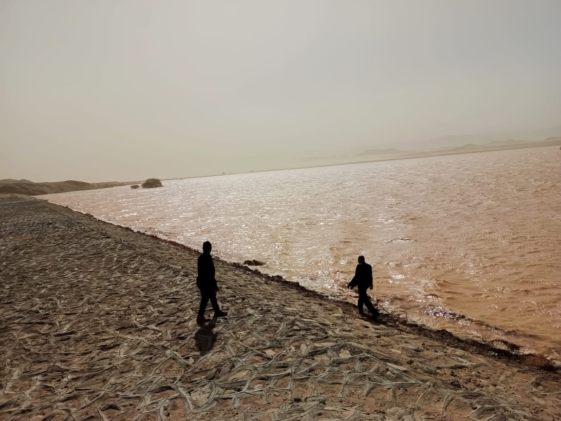 وزير الري تخزين  مليون م من مياه السيول في أعمال الحماية بالشلاتين | صور