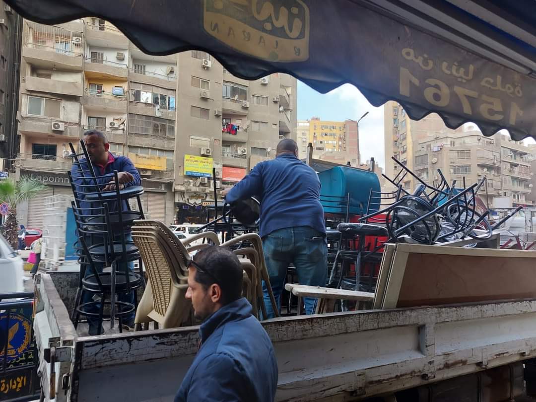 رفع 232 حالة إشغال في حملات بـ3 أحياء بالإسكندرية