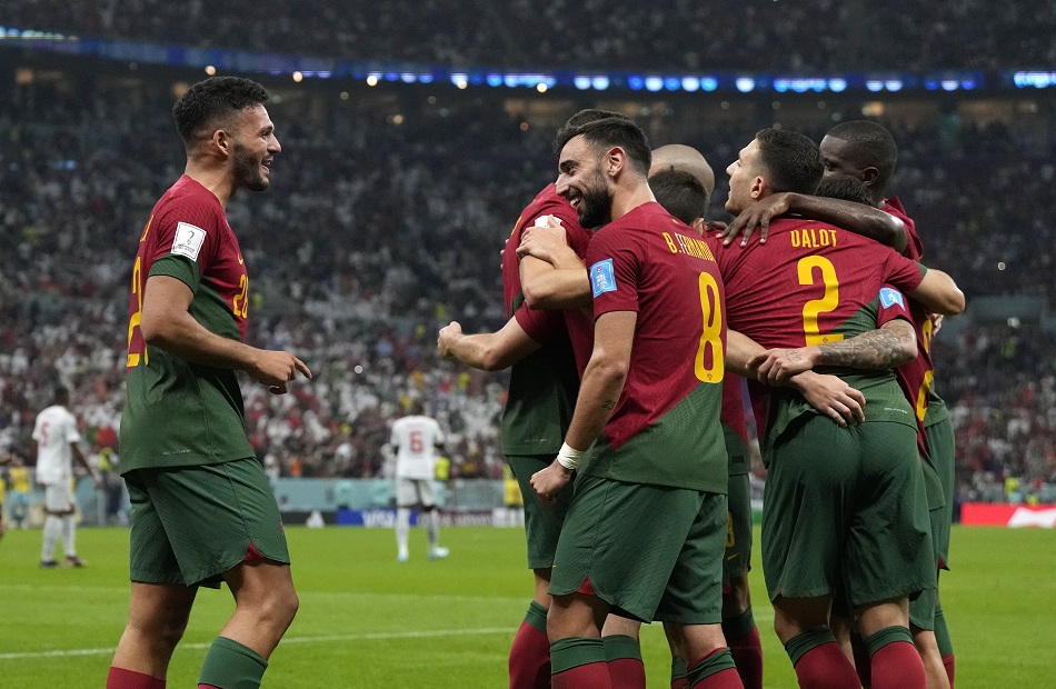البرتغال يكتسح سويسرا بنصف دستة أهداف ويصعد لربع نهائي كأس العالم لمواجهة أسود المغرب 