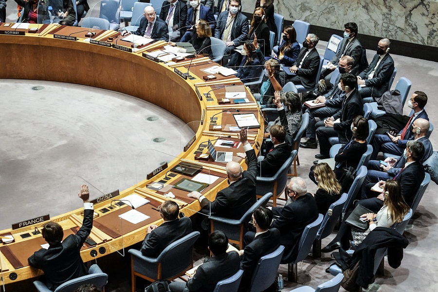 مجلس الأمن يصوت اليوم على مشروع القرار الروسى بشأن الأوضاع الإنسانية فى أوكرانيا 