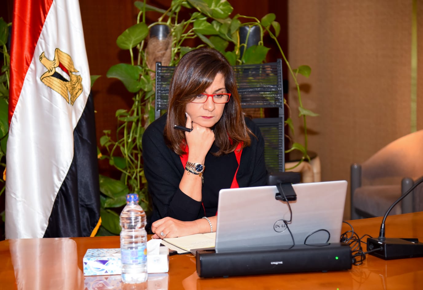 وزيرة الهجرة تتواصل مع ممثلي الجالية المصرية في أوكرانيا