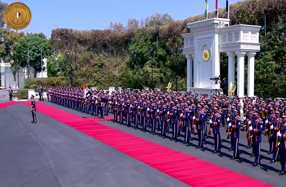 مراسم استقبال رسمية للرئيس الرواندي بقصر الاتحادية