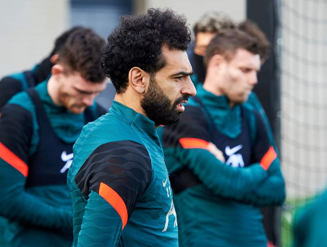 محمد صلاح في تدريبات ليفربول