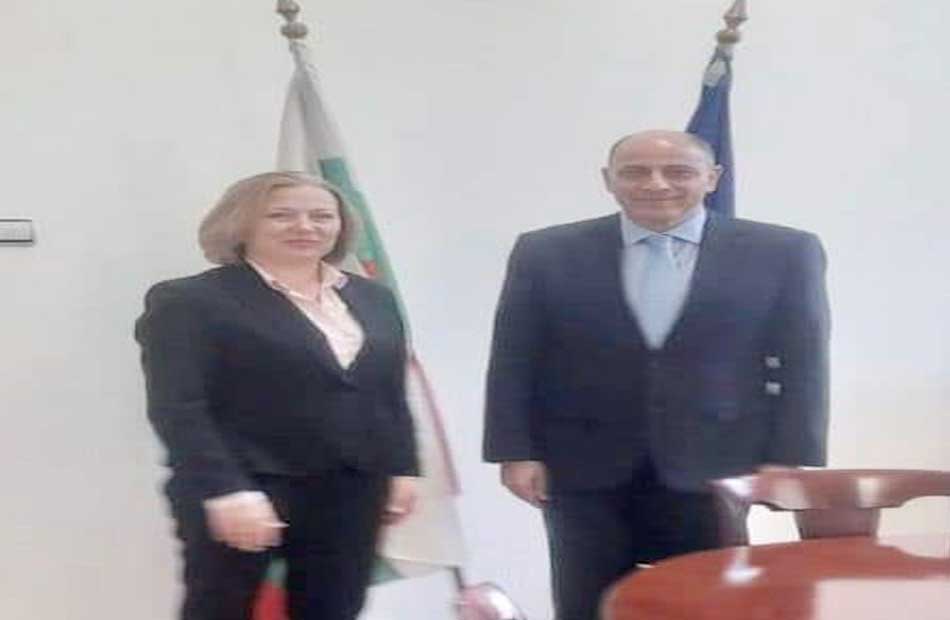 وزيرة العدل البلغارية تستقبل السفير المصري في صوفيا