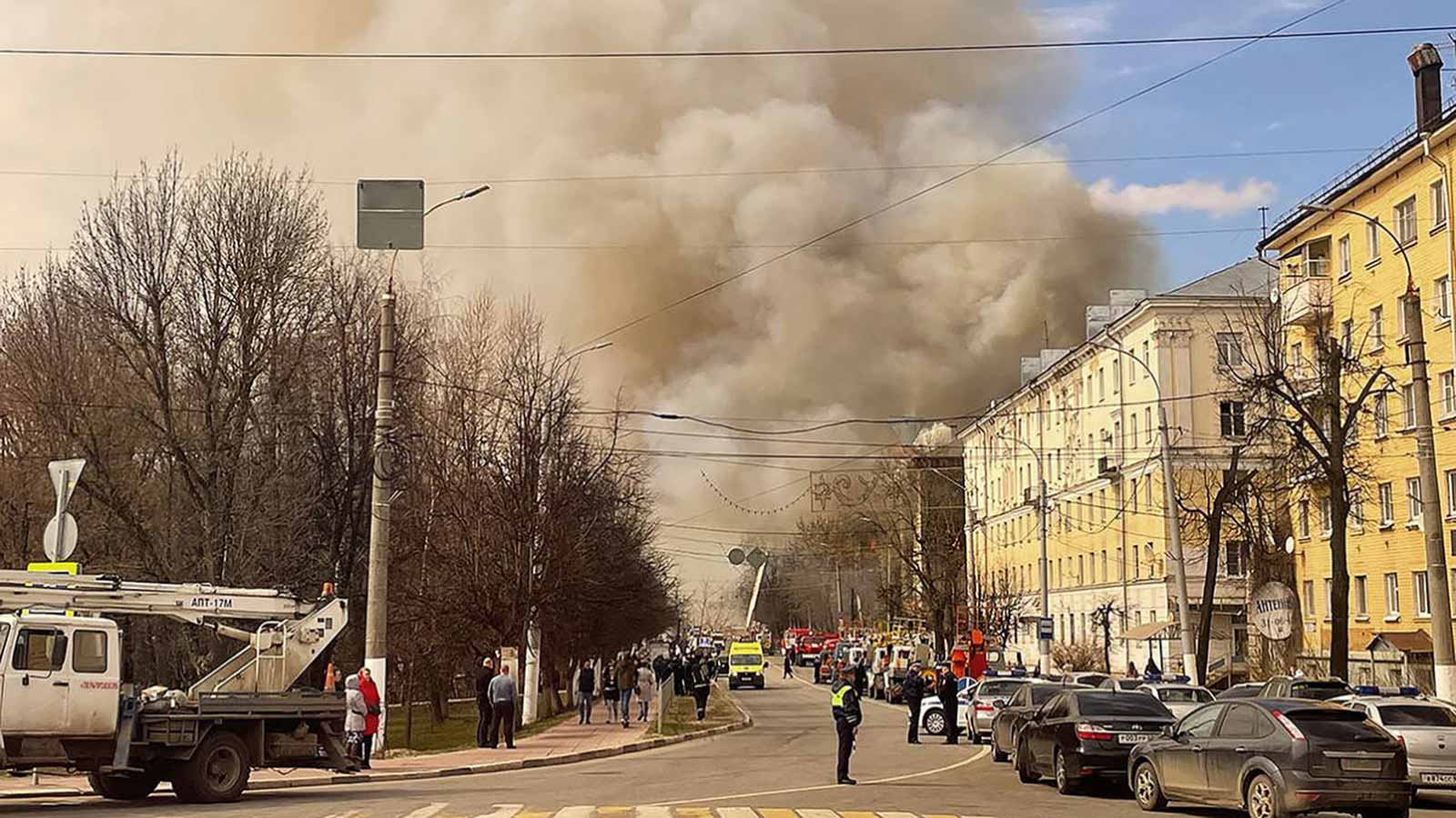 ارتفاع حصيلة ضحايا حريق المعهد العسكري الروسي إلى  قتيلًا